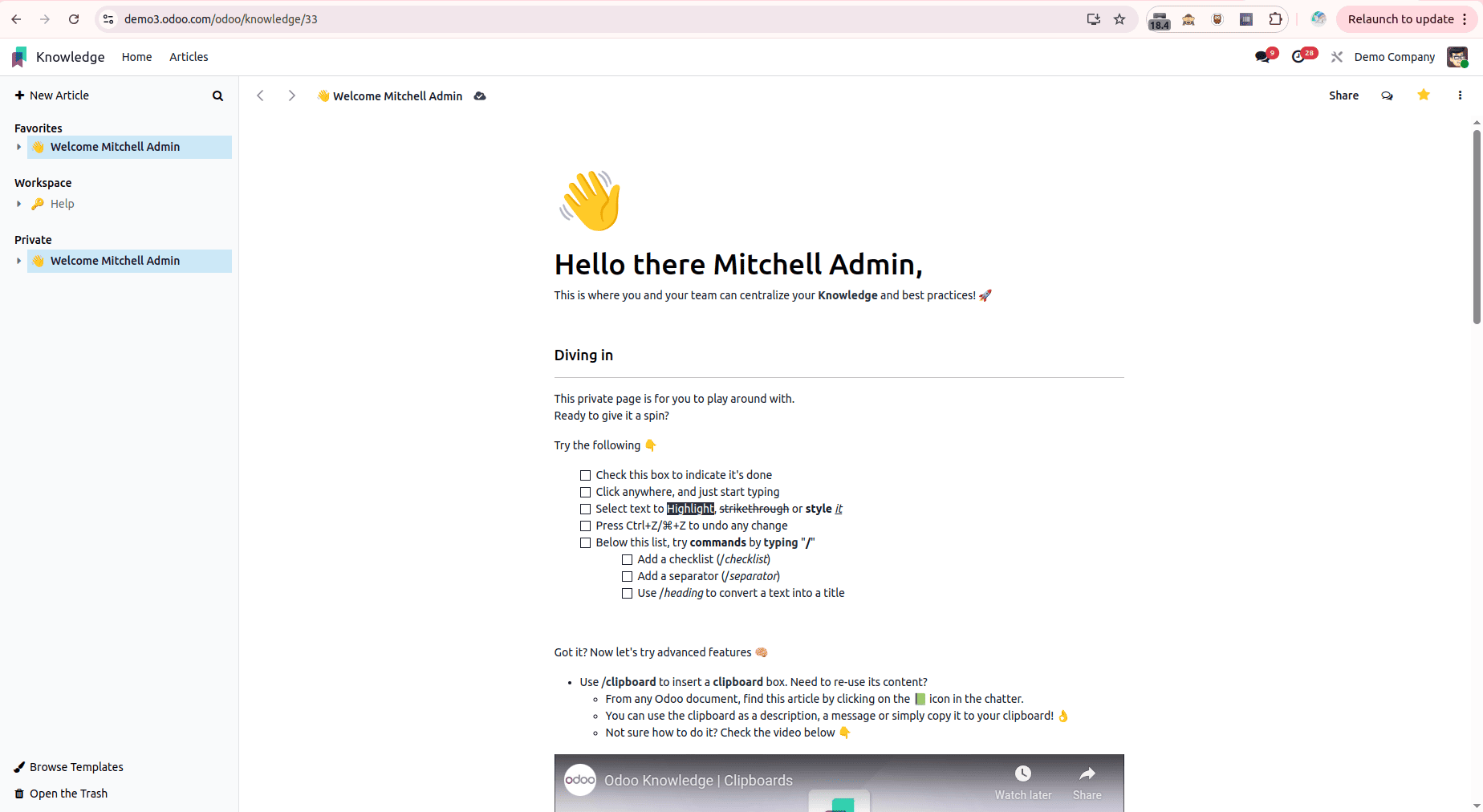 How to Write and Publish Articles with Odoo 18 Knowledge Tools-cybrosys
