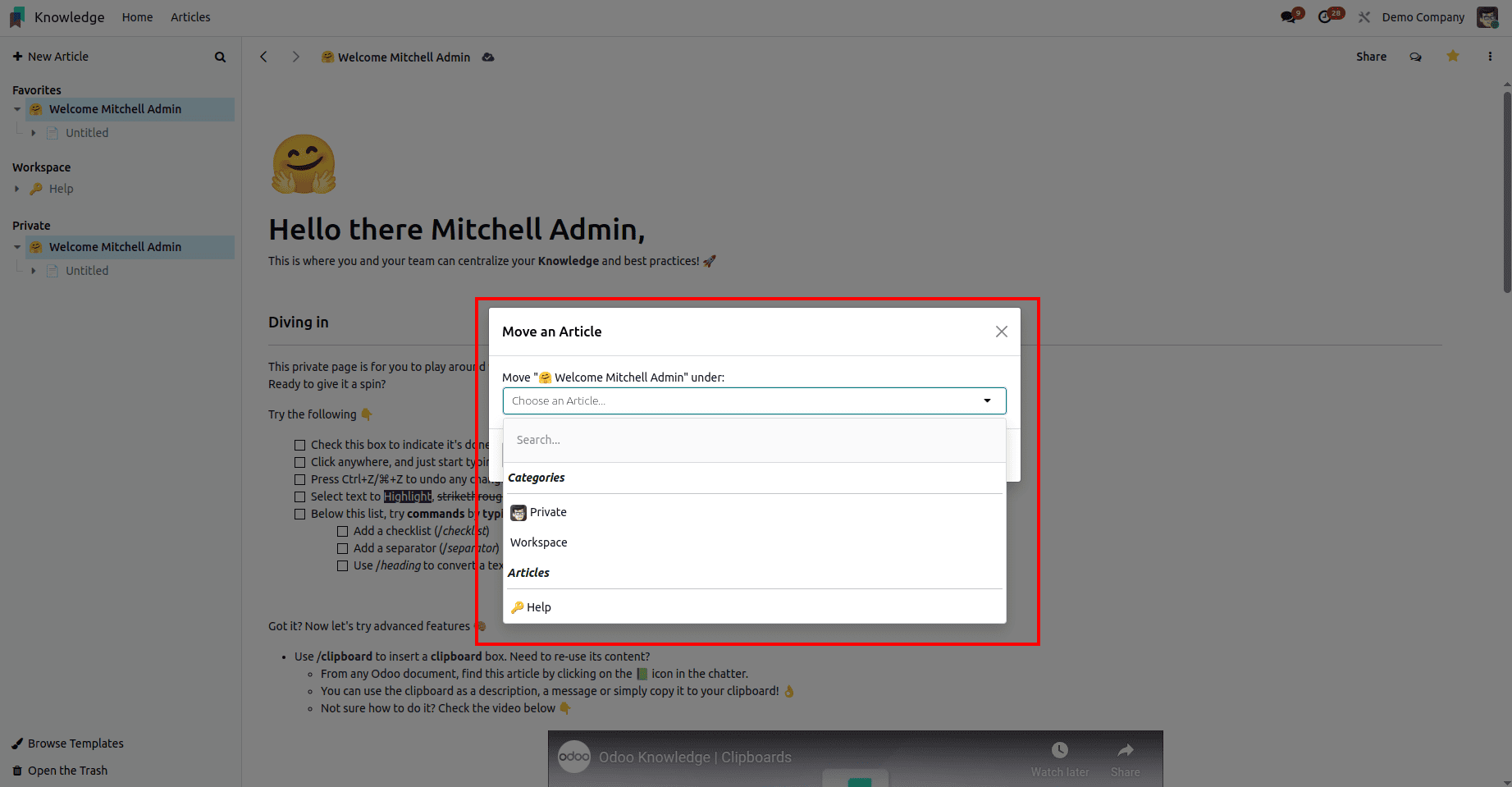How to Write and Publish Articles with Odoo 18 Knowledge Tools-cybrosys