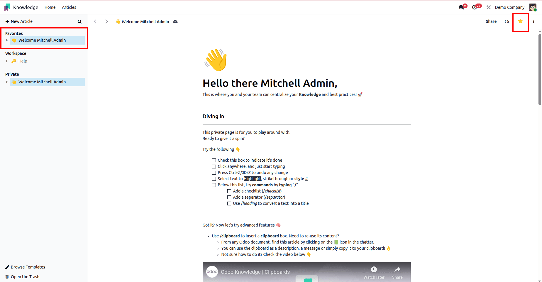 How to Write and Publish Articles with Odoo 18 Knowledge Tools-cybrosys