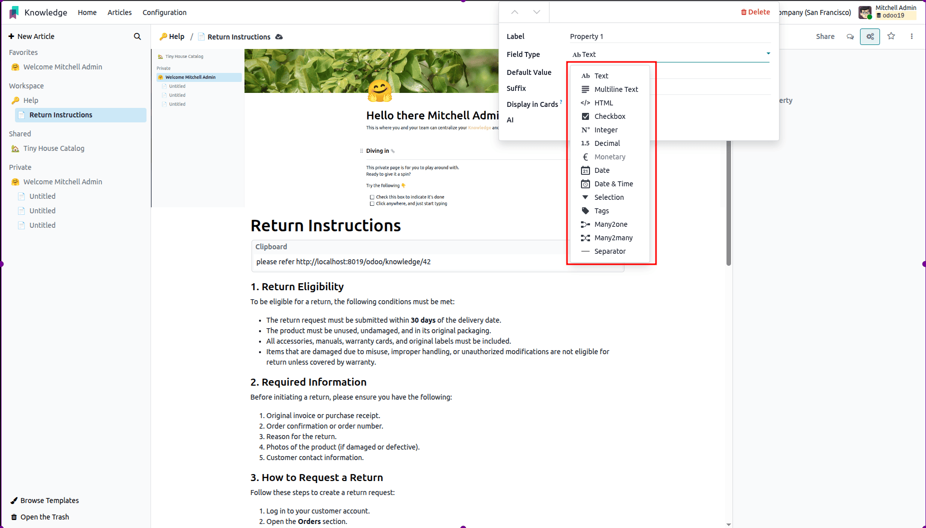 How to Write and Publish Articles with Odoo 19 Knowledge Tools-cybrosys