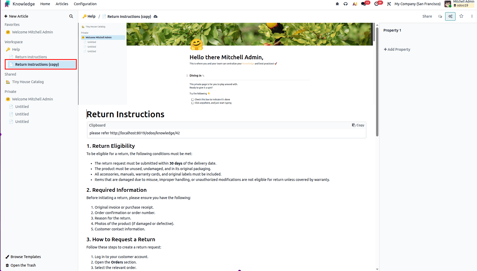 How to Write and Publish Articles with Odoo 19 Knowledge Tools-cybrosys