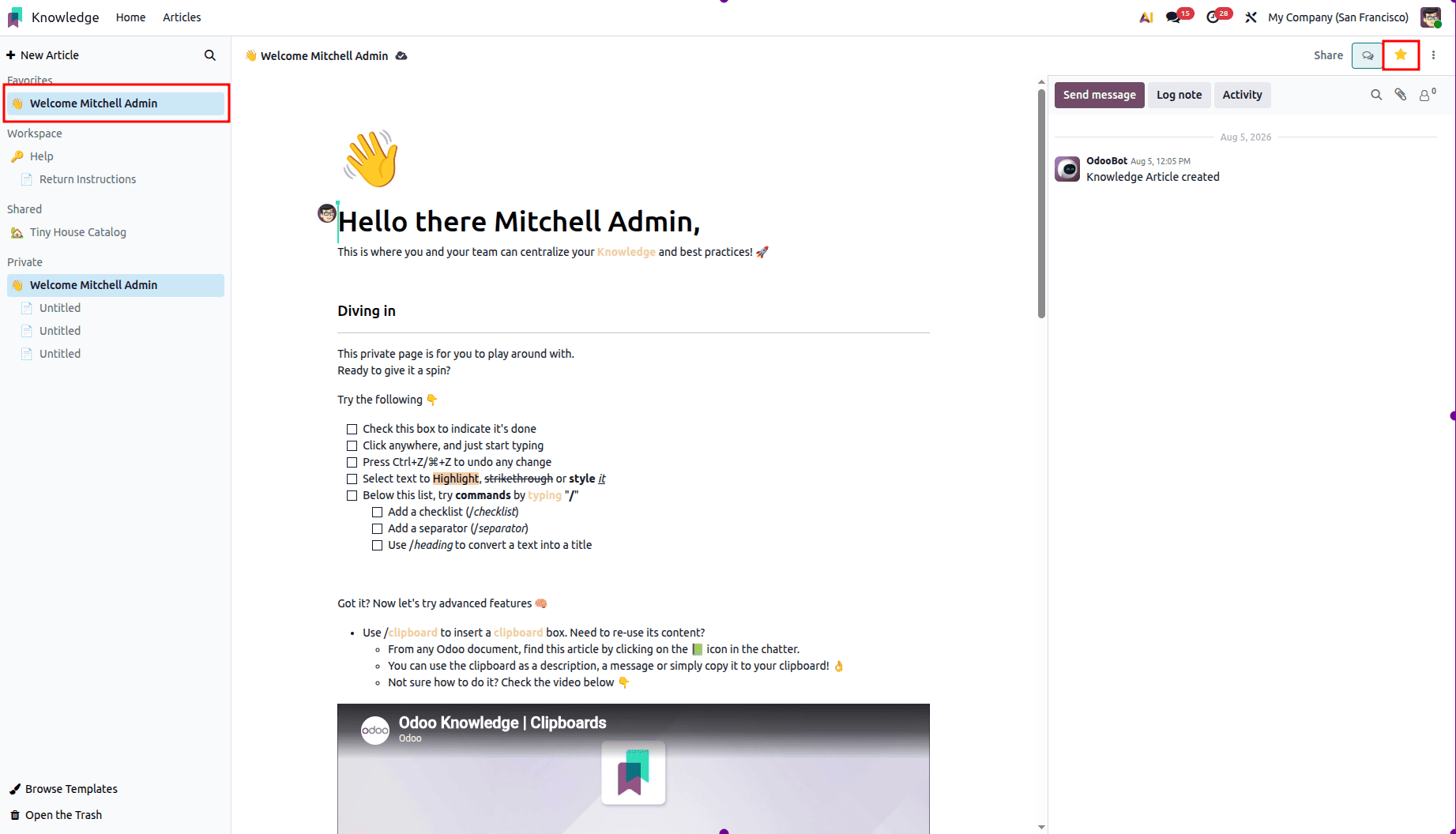 How to Write and Publish Articles with Odoo 19 Knowledge Tools-cybrosys