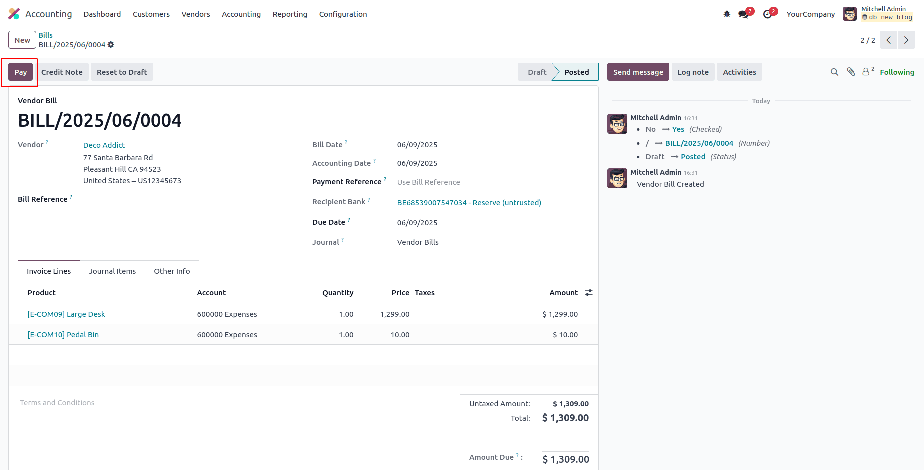 How Vendor Check Payments Can Be Handled in Odoo 18 Accounting-cybrosys