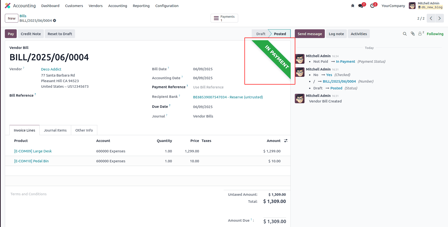 How Vendor Check Payments Can Be Handled in Odoo 18 Accounting-cybrosys