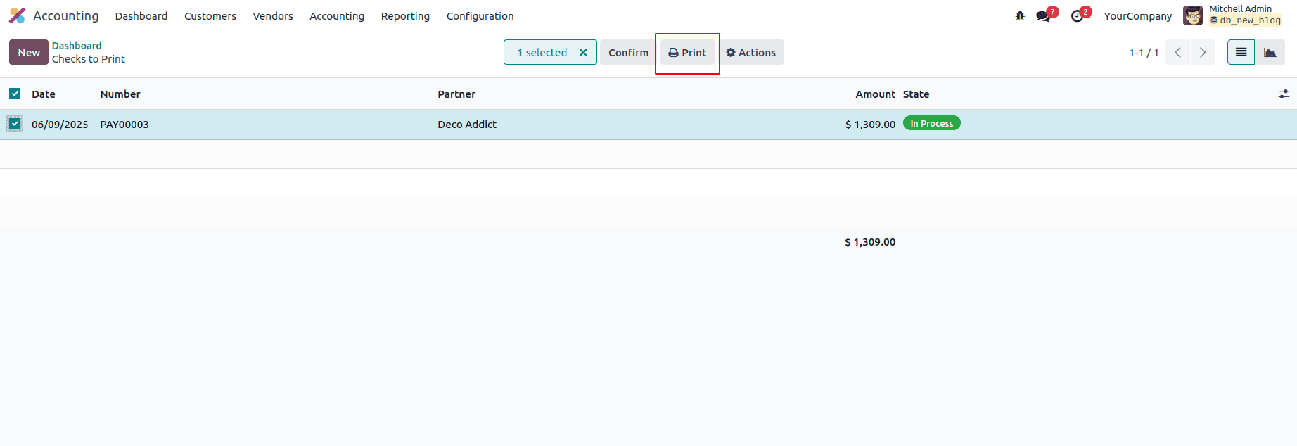 How Vendor Check Payments Can Be Handled in Odoo 18 Accounting-cybrosys