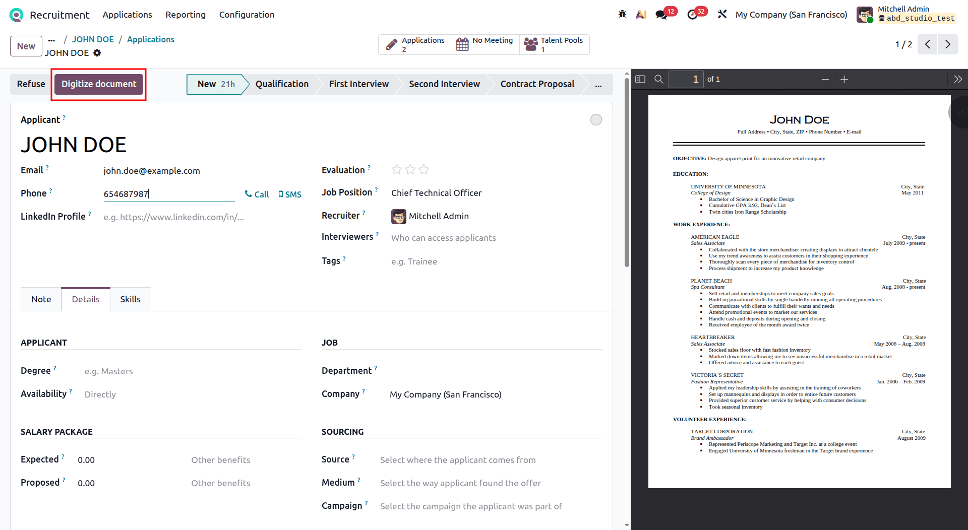 Introduction to the Odoo 19 Recruitment Module-cybrosys