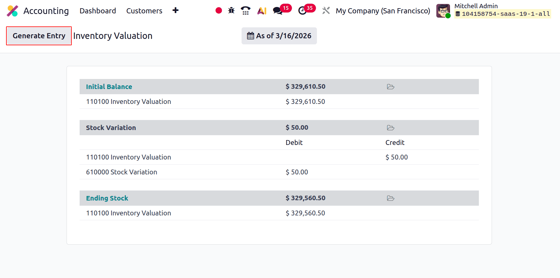 Inventory Valuation Periodic (At Closing) in Odoo 19 Accounting-cybrosys