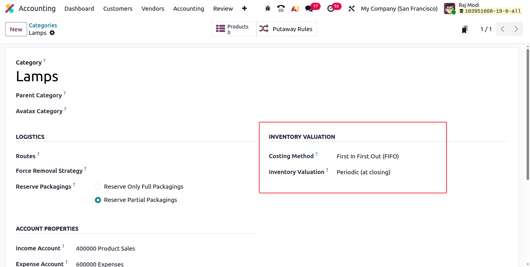 Inventory Valuation Periodic (At Closing) in Odoo 19 Accounting-cybrosys