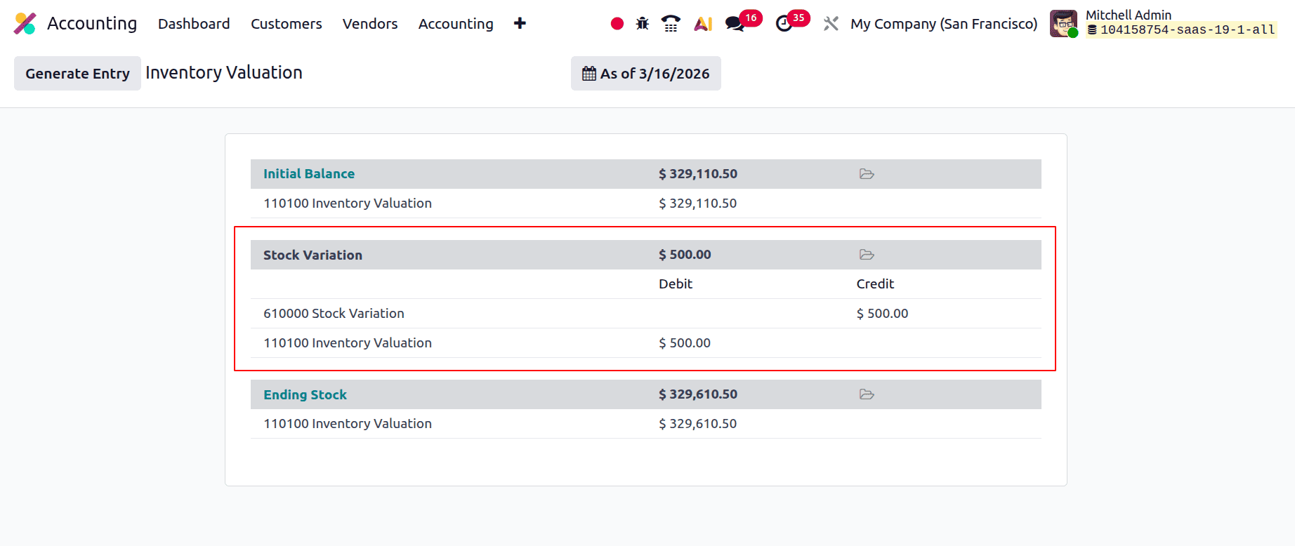 Inventory Valuation Periodic (At Closing) in Odoo 19 Accounting-cybrosys