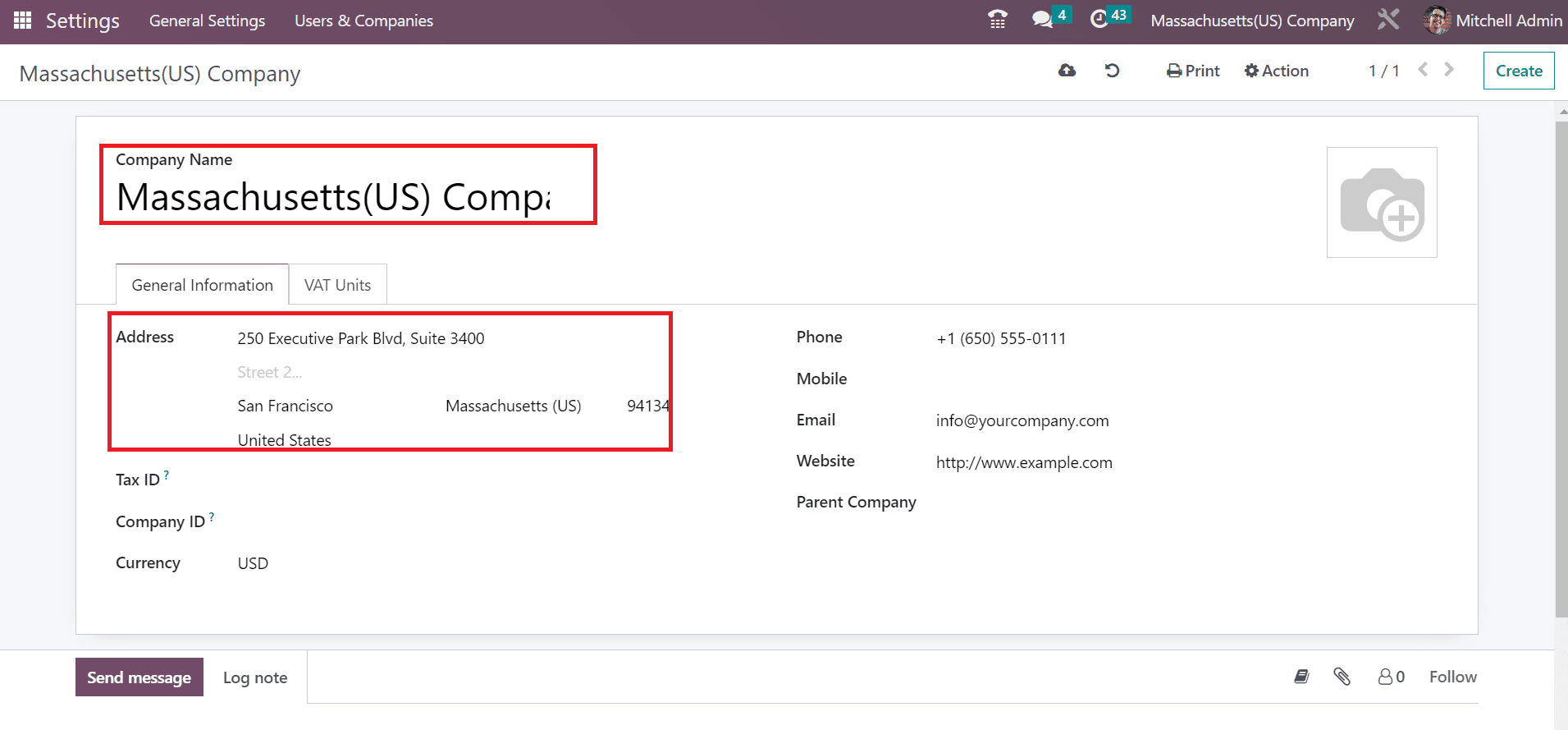 Massachusetts(USA) Sales Tax Calculation in the Odoo 16 Accounting-cybrosys