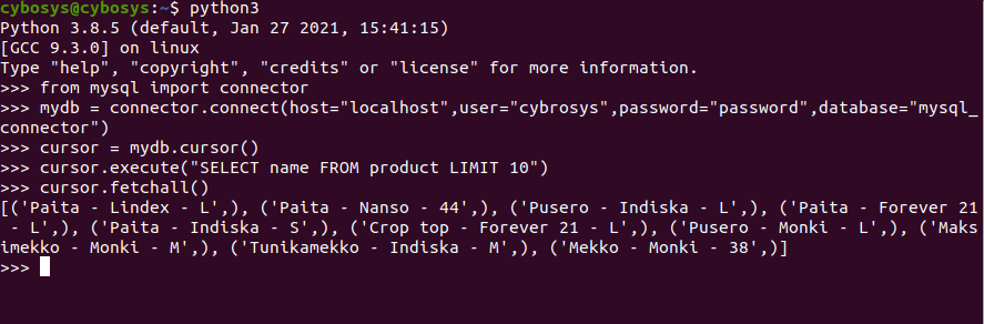 mysql-connector-cybrosys