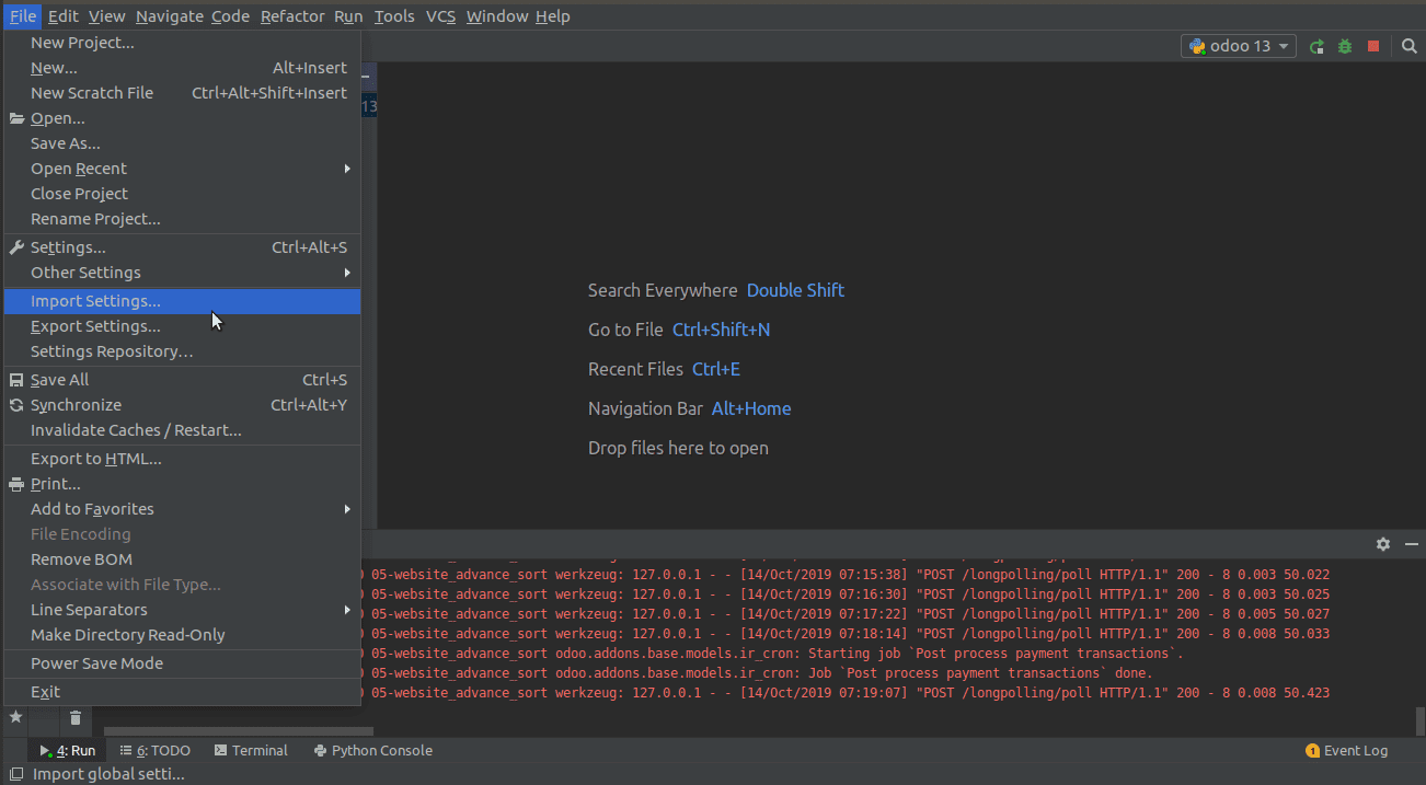 odoo-13-module-development-with-pycharm-templates-cybrosys