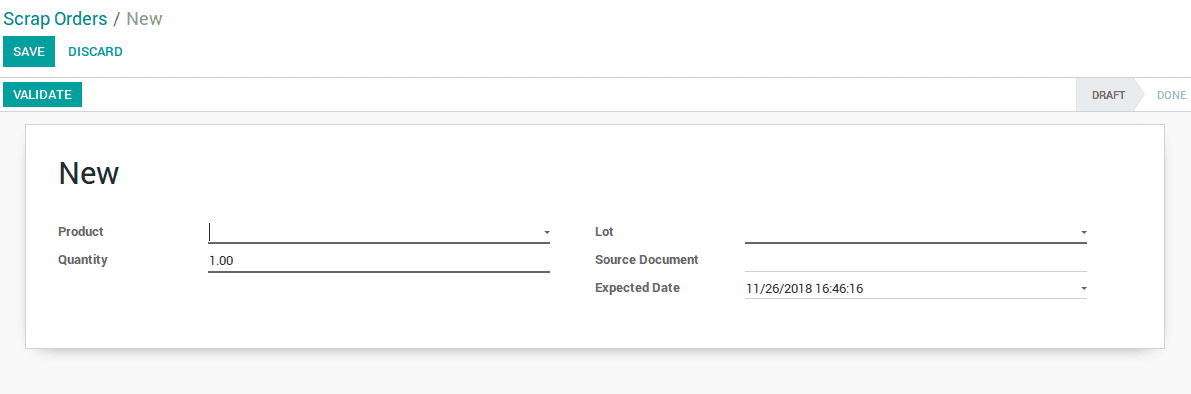 odoo manufacturing v12