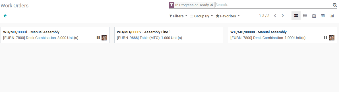 odoo manufacturing v12