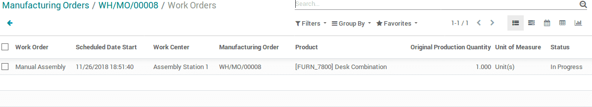 odoo manufacturing v12