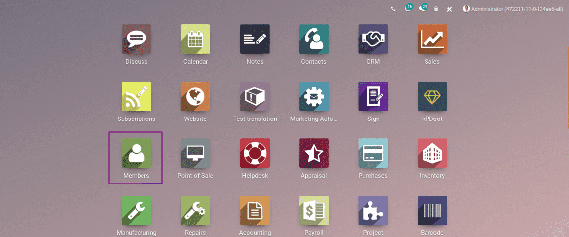 odoo-membership-management