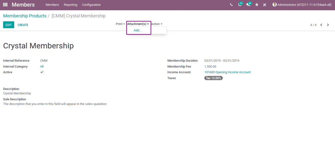 odoo-membership-management