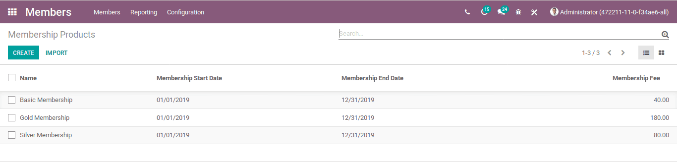 odoo-membership-management