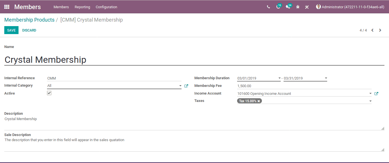 odoo-membership-management