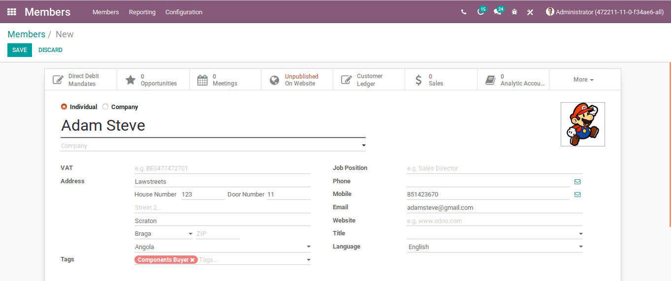 odoo-membership-management