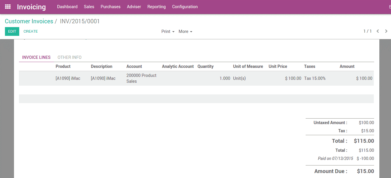 odoo 12 accounting