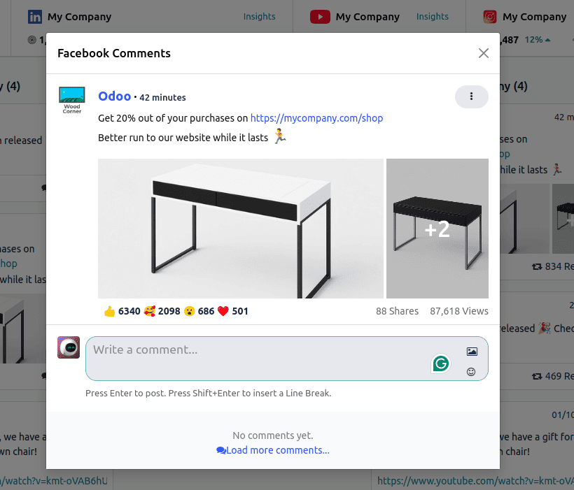 Overview Lead Generation via Social Marketing in Odoo 18-cybrosys