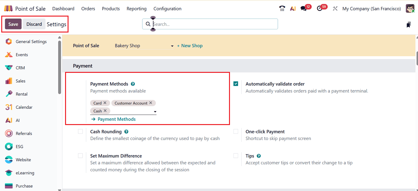 Overview of Adding and Managing Payment Options in Odoo 19 Pos-cybrosys