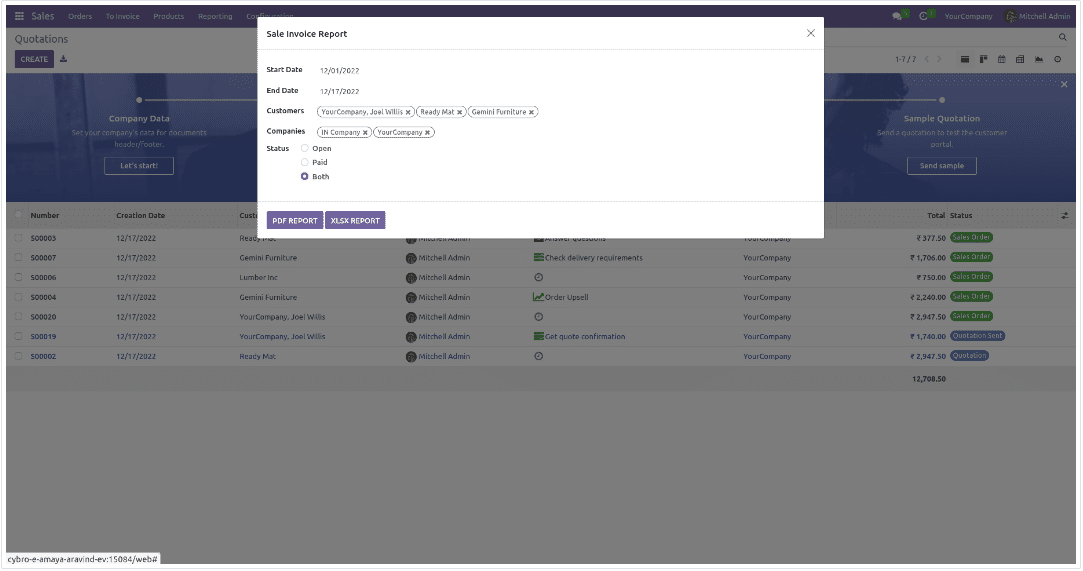 Overview of Advanced Sales Reports module in Odoo 16-cybrosys