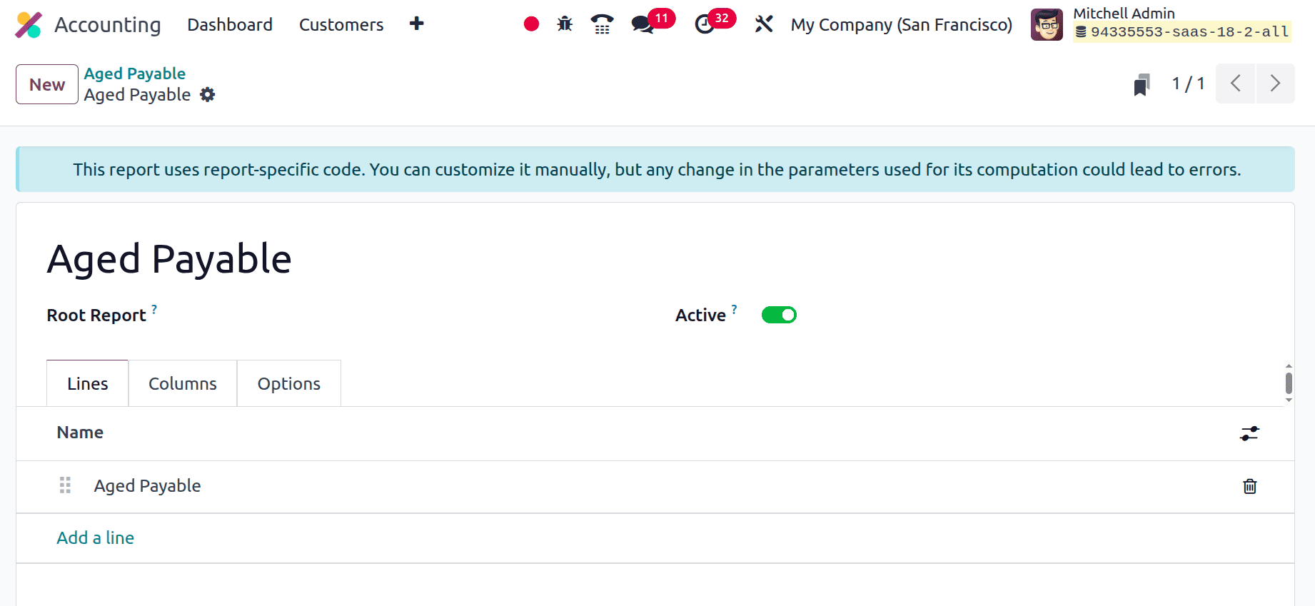 Overview of Aged Payable Insights in Odoo 19 Accounting-cybrosys