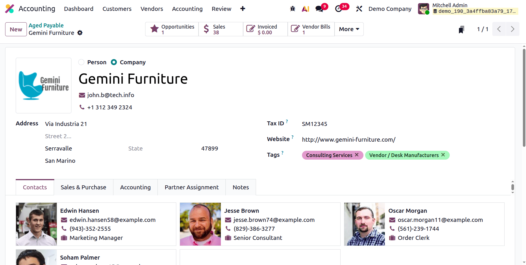 Overview of Aged Payable Insights in Odoo 19 Accounting-cybrosys