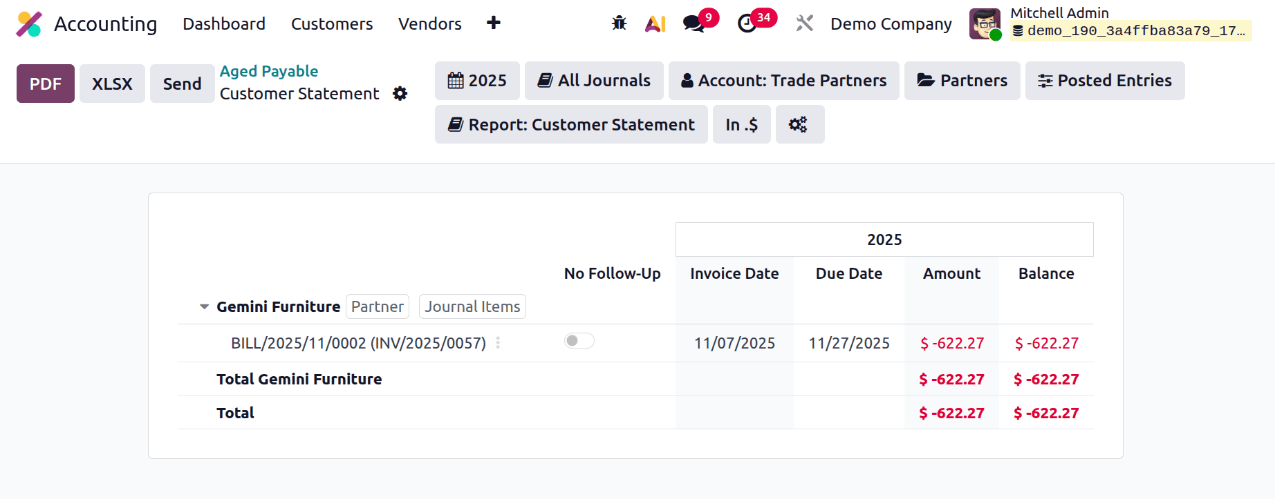 Overview of Aged Payable Insights in Odoo 19 Accounting-cybrosys