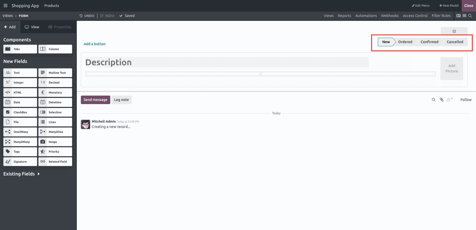 Overview of Automation and Filter Rules in Odoo 18 Studio Module-cybrosys