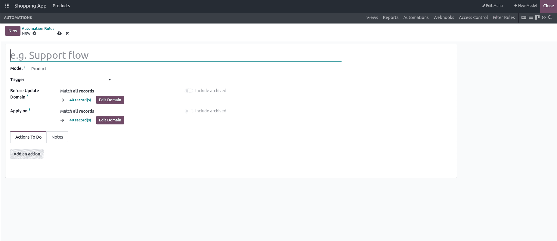 Overview of Automation and Filter Rules in Odoo 18 Studio Module-cybrosys