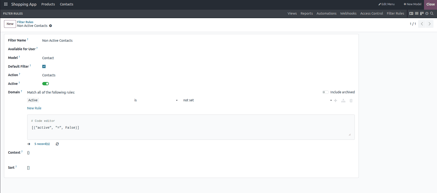 Overview of Automation and Filter Rules in Odoo 18 Studio Module-cybrosys