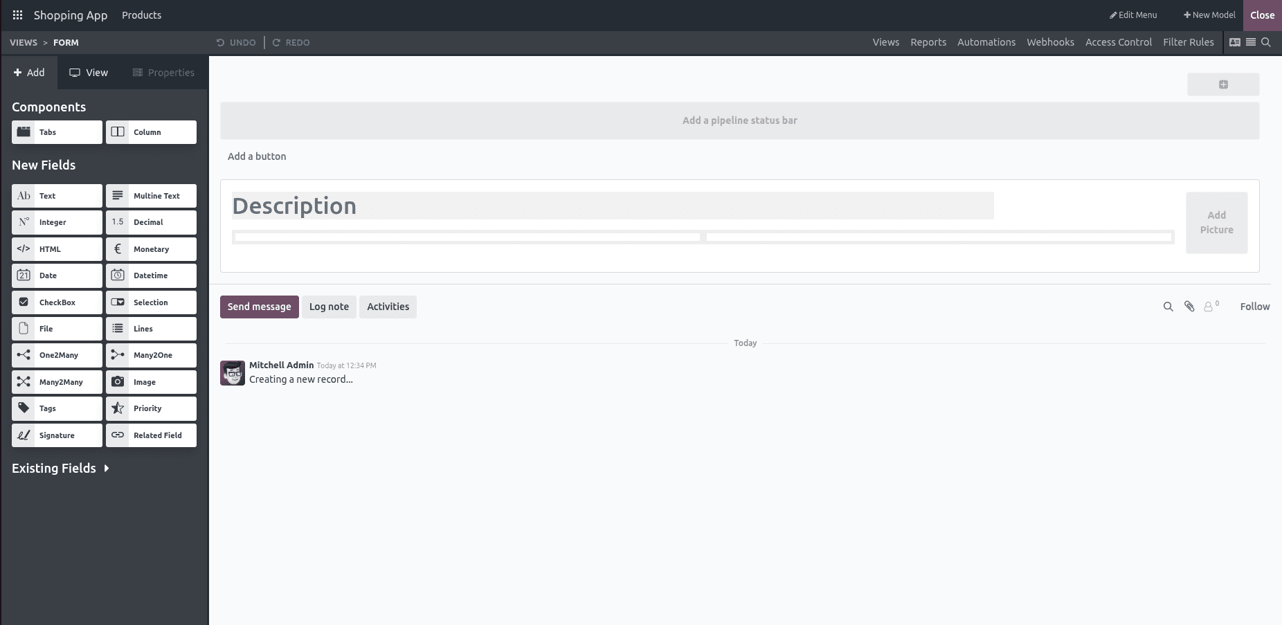 Overview of Automation and Filter Rules in Odoo 18 Studio Module-cybrosys