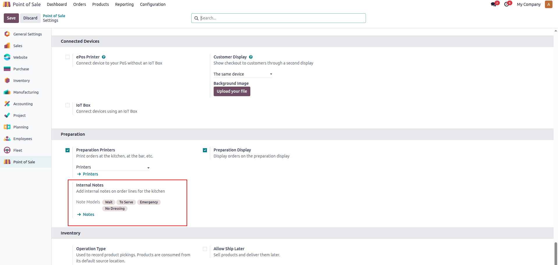 Overview of Bar or Restaurant Configuration in Odoo 18 Point of Sales-cybrosys