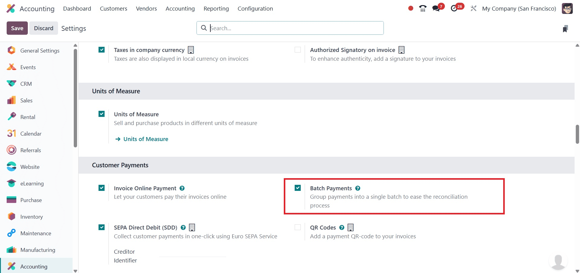 Overview of Batch Payments & Reconciliation with Odoo 18 Accounting-cybrosys