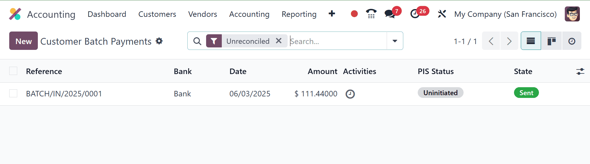 Overview of Batch Payments & Reconciliation with Odoo 18 Accounting-cybrosys