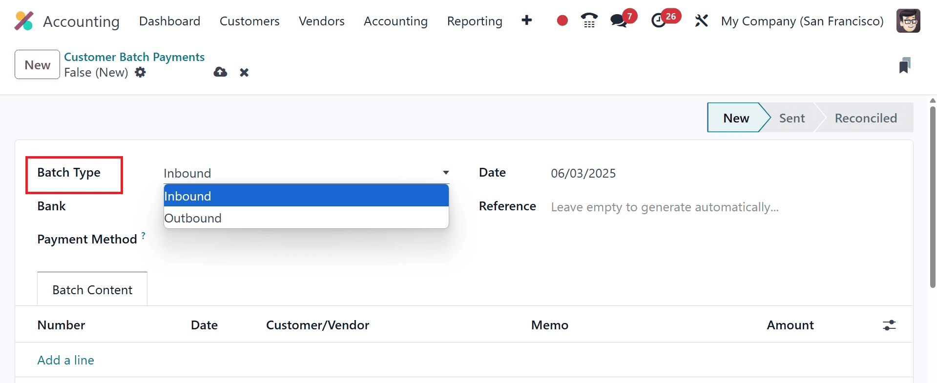 Overview of Batch Payments & Reconciliation with Odoo 18 Accounting-cybrosys