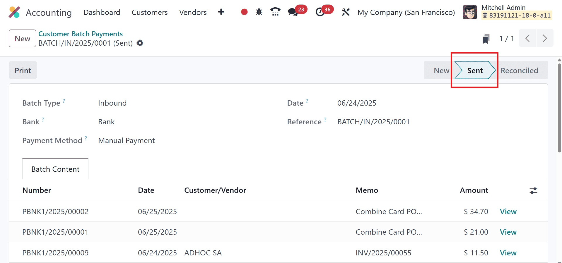 Overview of Batch Payments & Reconciliation with Odoo 18 Accounting-cybrosys