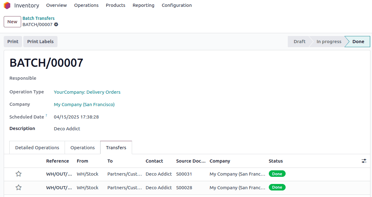 Overview of Batch & Wave Transfers in Odoo 18 Inventory-cybrosys
