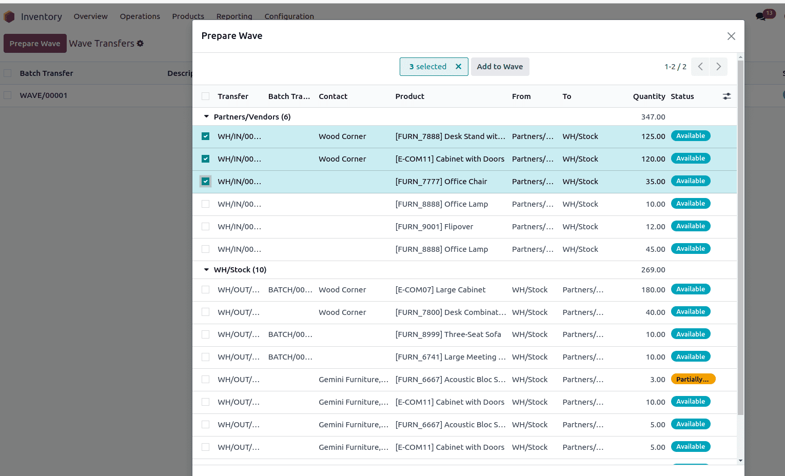 Overview of Batch & Wave Transfers in Odoo 18 Inventory-cybrosys