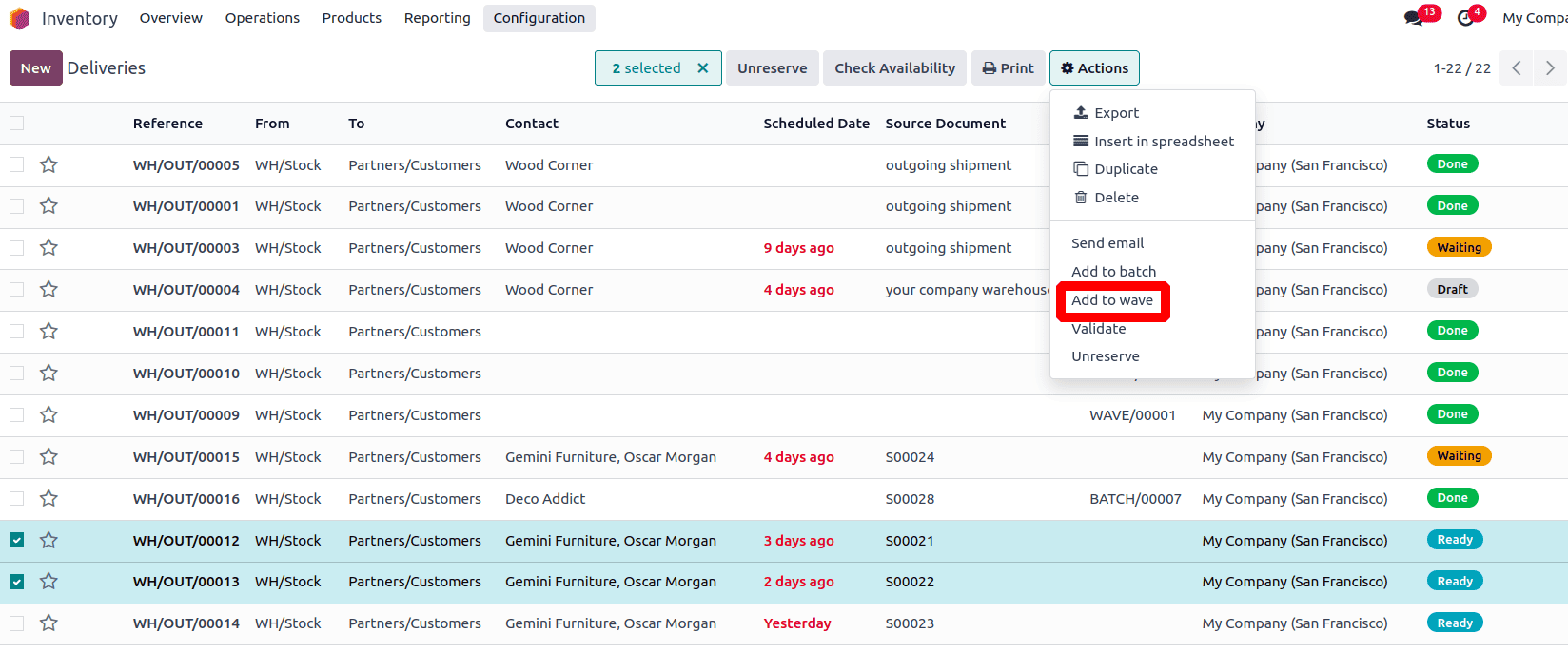 Overview of Batch & Wave Transfers in Odoo 18 Inventory-cybrosys