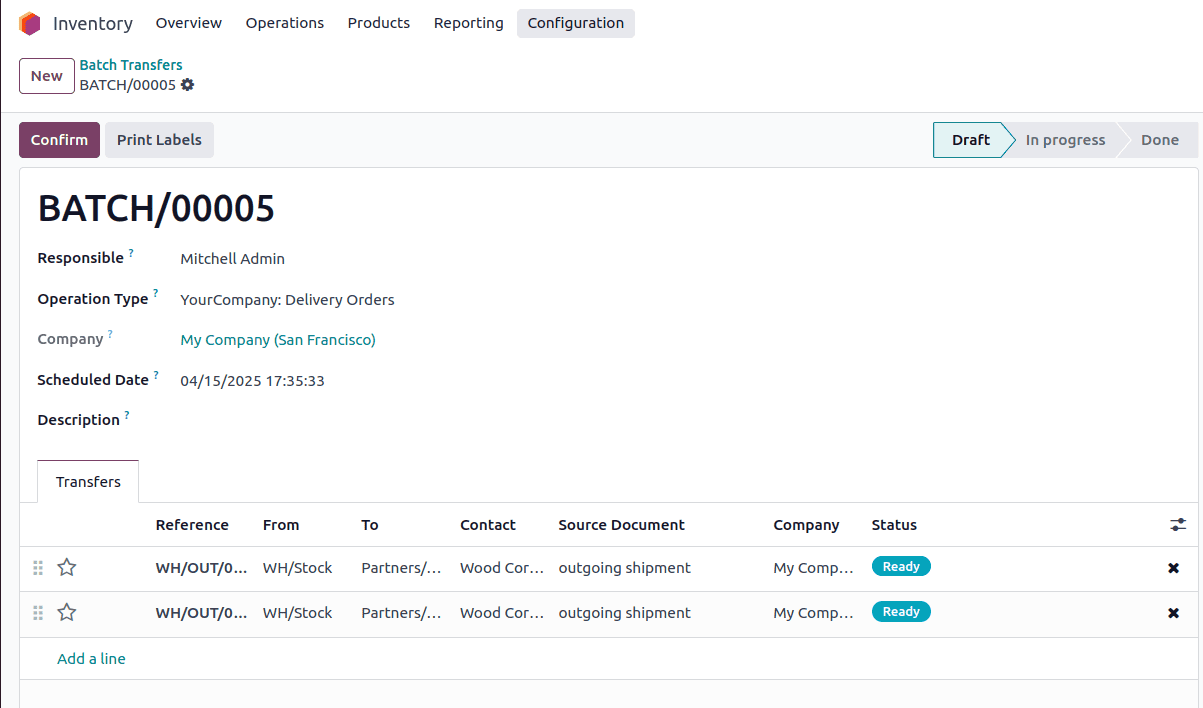 Overview of Batch & Wave Transfers in Odoo 18 Inventory-cybrosys