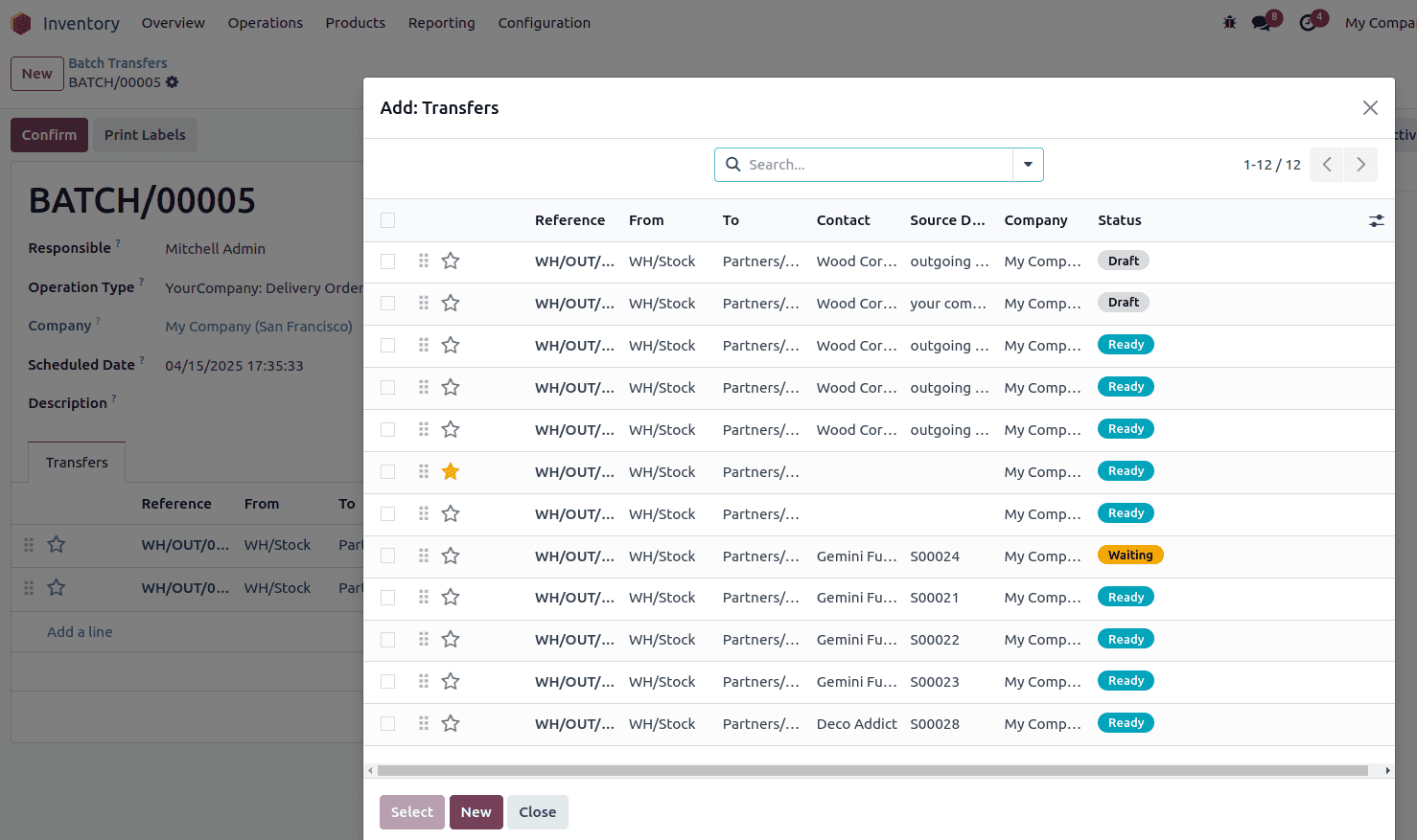 Overview of Batch & Wave Transfers in Odoo 18 Inventory-cybrosys