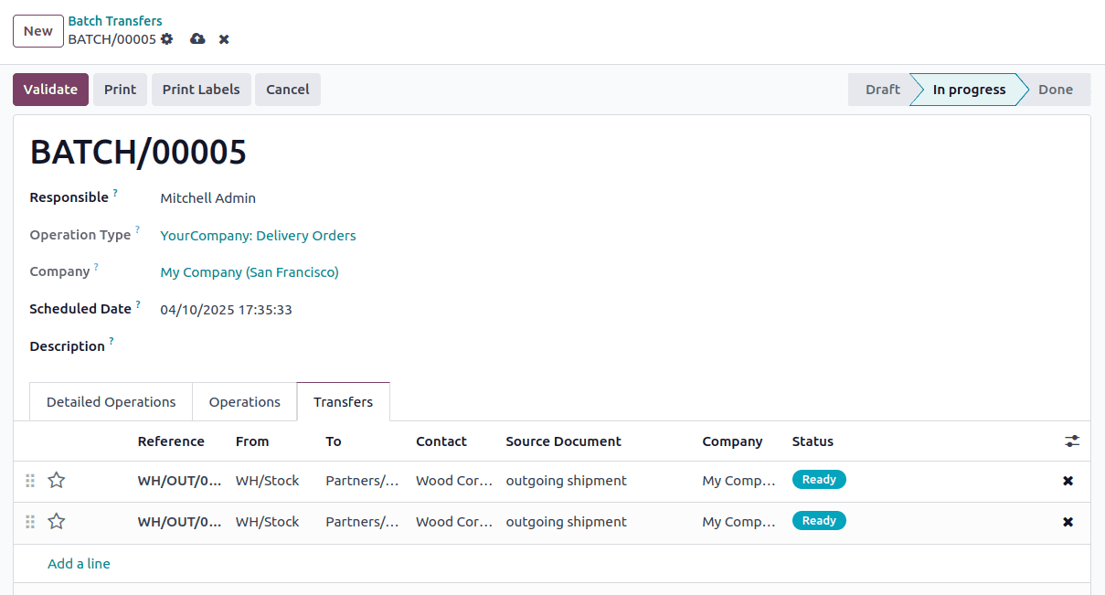 Overview of Batch & Wave Transfers in Odoo 18 Inventory-cybrosys