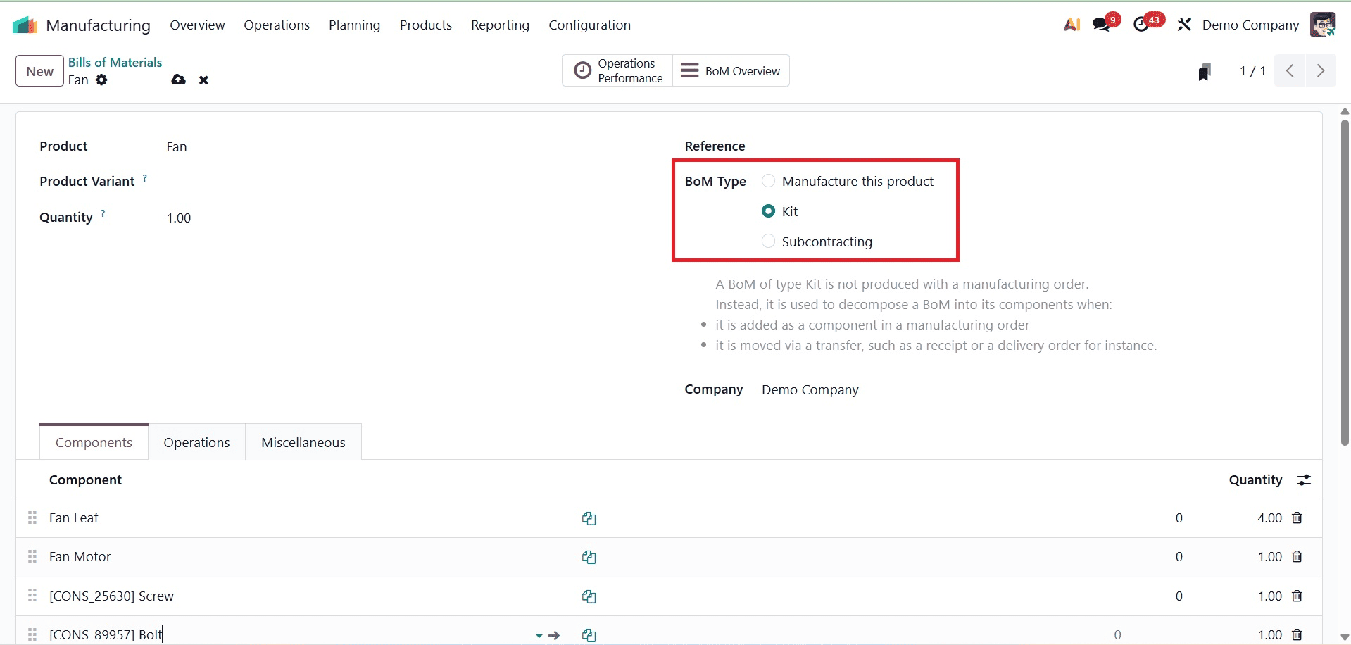Overview of BoM Types and Their Use Cases in Odoo 19 Manufacturing-cybrosys
