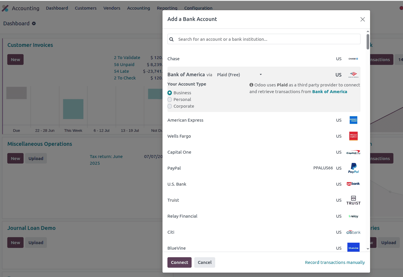 Overview Of Creating a Bank and Establishing Connection in Odoo 18-cybrosys