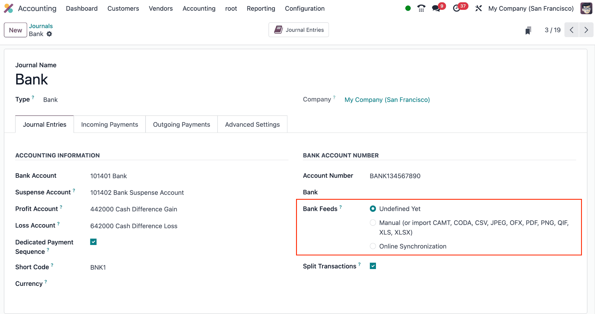 Overview Of Creating a Bank and Establishing Connection in Odoo 18-cybrosys