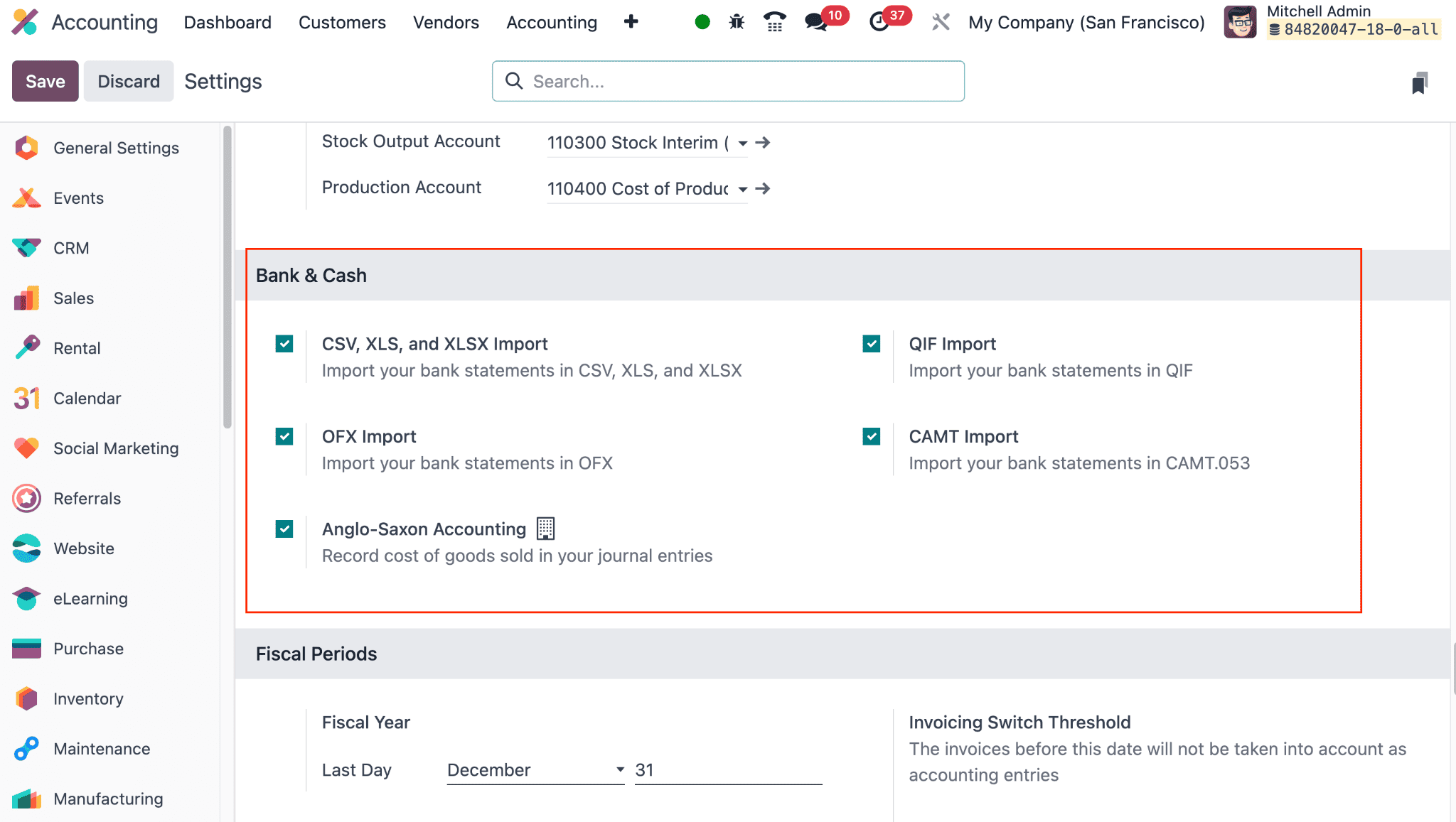 Overview Of Creating a Bank and Establishing Connection in Odoo 18-cybrosys